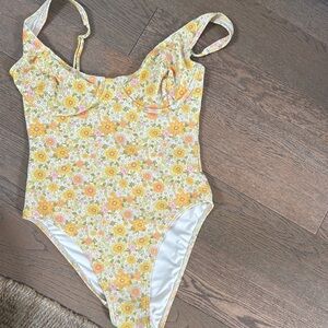 Billabong Floral One Piece Swimsuit
